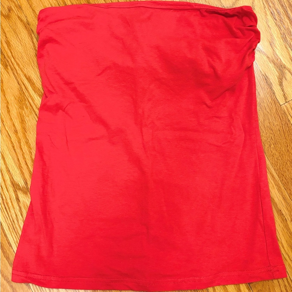 KYS Red Strapless Tube Top